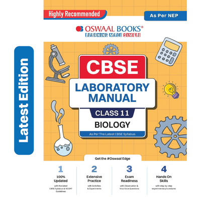Oswaal CBSE Laboratory Manual Class 11 Biology Book (Latest Edition)