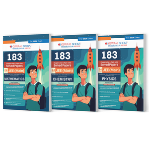183 Chapter-wise & Topic-wise Solved Papers JEE (Main) | Online (2012-2025) & Offline (2002-2018) | Physics, Chemistry & Mathematics (Set of 3 Books) | For 2026 Exam
