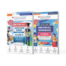 One For All Question Bank + One For All Workbook (NCERT & CBSE) Class 6 Social Science (Set Of 2 Books) | For Latest Exam