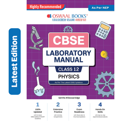 Oswaal CBSE Laboratory Manual Class 12 Physics Book (Latest Edition)
