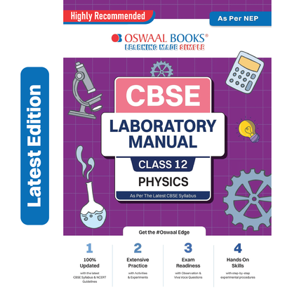 Oswaal CBSE Laboratory Manual Class 12 Physics Book (Latest Edition)