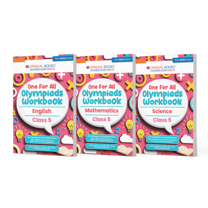 One For All Olympiad Workbook Class 5 (Set of 3 Books) Maths, Science & English For 2025 Exam