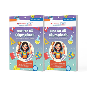 One For All Olympiad Chapter-wise Previous Years's Solved Papers, Prep-Guide Class 6 (Set of 2 Books) Maths & Science for 2025 Exam