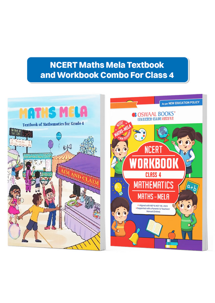 NCERT Maths Mela Textbook and Workbook For Class 4 | Updated NCERT Pattern | Includes Mind Maps & Revision notes |Teachers Manual (Set of 2 books)