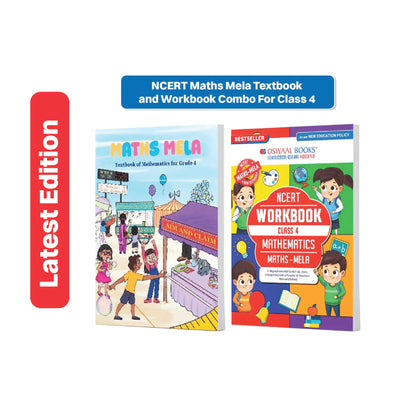 Oswaal NCERT Maths Mela Textbook and Workbook For Class 4 | Updated NCERT Pattern | Includes Mind Maps & Revision notes | Teachers Manual (Set of 2 Books)