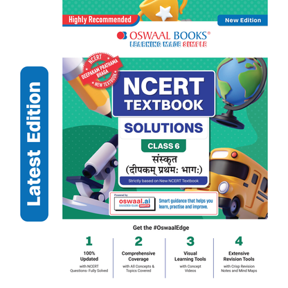 Oswaal NCERT Textbook Solutions Sanskrit Class 6 | For CBSE 2026-27 Exam | Based on Latest NCERT Deepakam | With Complete Solutions of Objective & Subjective Questions for Practice