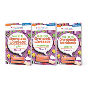 One For All Olympiad Workbook Class 3 (Set of 3 Books) Maths, Science & English For 2025 Exam
