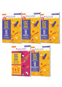 ISC Question Bank Chapter-wise Topic-wise Class 11 (Set of 5 Books) Physics, Chemistry, Mathematics, English Paper-1 & 2 For 2026 Board Exams