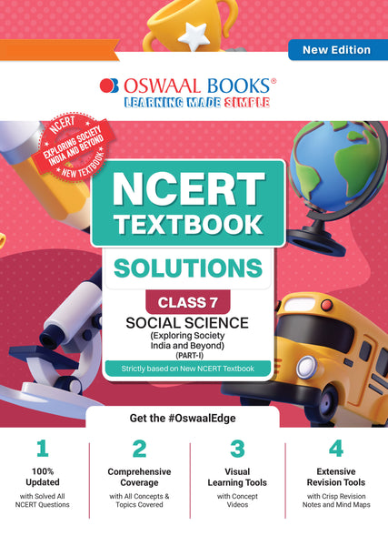 NCERT Textbook Solutions Social Science Part-1 Class 7 | For CBSE 2026–27 Exam | Based on Latest NCERT Exploring Society India and Beyond | With Objective & Subjective Questions for Practice