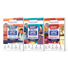 NCERT One for All Book For UPSC and State PSCs General Science, Indian Polity and Indian Economy (Set of 3 Books) Latest Edition