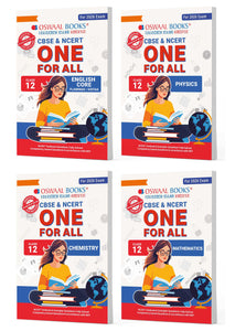 CBSE & NCERT One For All Class 12 | English | Physics |Chemistry | Mathematics (Set Of 4 Books) For 2026 Board Exam