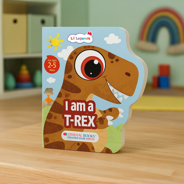 Lil Legends: Shaped Board Books, Dino - I am a T-Rex