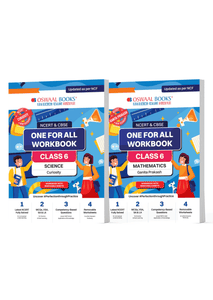 NCERT & CBSE One for All Workbook for Class 6 | Mathematics | Science | MCQ's | VSA | SA | LA | Set of 2 Books | For Latest Exam