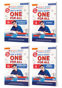 CBSE & NCERT One For All Class 10 | English | Science | Social Science & Mathematics Standard | With Topic Wise Notes (Set Of 4 Books) For 2026 Board Exam