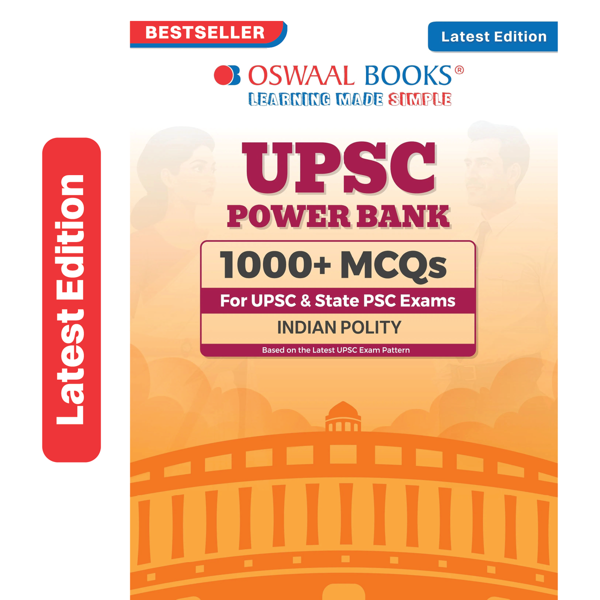 Oswaal UPSC Power Bank Indian Polity MCQ Book for UPSC CSE Prelims & State PSC Exams 2027 | 1000+ MCQs with Detailed Explanations | Indian Constitution & Governance Question Bank with Mind Maps