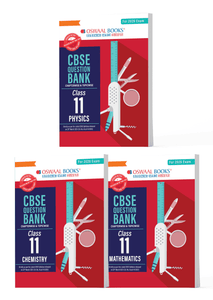CBSE Question Bank Class 11 Set of 3 Books Physics, Chemistry and Maths Chapterwise & Topicwise Solved Papers | For 2026 Board Exams
