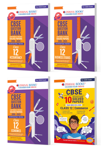 CBSE Mega Study Pack - Chapterwise & Topicwise QBs, 10 Years' Solved Paper, Textbook Solutions and Exemplar For Class 12 Commerce (For 2026 Exam)
