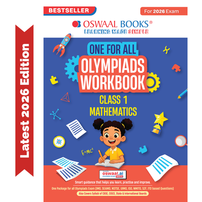 Oswaal One For All Olympiads Workbook Class 1 Maths | Questions for SOF IMO & Other Olympiad Exams 2026 | With Sample Practice Papers & Oswaal.AI
