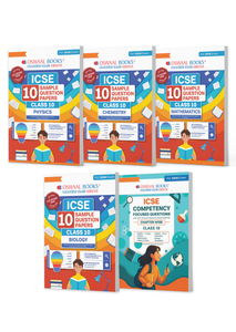 ICSE Class 10,  10 Sample Question Papers + Competency Focussed Questions Physics, Chemistry, Maths, Biology (Set of 5 Books) for 2026 Board Exams
