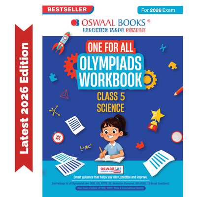 Oswaal One For All Olympiads Workbook Class 5 Science | Questions for SOF NSO & Other Olympiad Exams 2026 | With Sample Practice Papers & Oswaal.AI