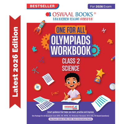 Oswaal One For All Olympiads Workbook Class 2 Science | Questions for SOF NSO & Other Olympiad Exams 2026 | With Sample Practice Papers & Oswaal.AI