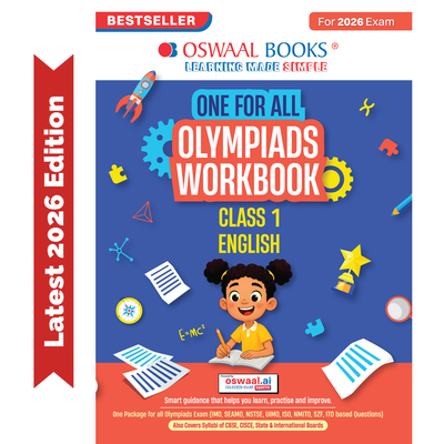 Oswaal One For All Olympiads Workbook Class 1 English | Questions for SOF IEO & Other Olympiad Exams 2026 | With Sample Practice Papers & Oswaal.AI