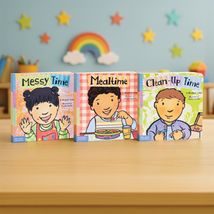 Toddler Mealtime & Clean-Up Board Book Set (3 Titles) – Healthy Habits & Routines