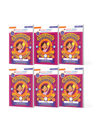 One For All Olympiad Chapter-wise Previous Years' Solved Papers, Prep-Guide Class 4 (Set of 6 Books) Maths, English, Science, Reasoning, Cyber & General Knowledge (For 2026 Exam)