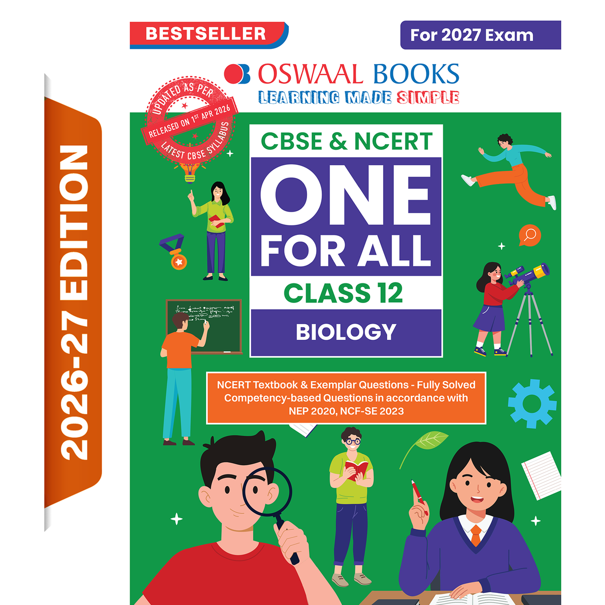 Oswaal CBSE & NCERT One for All Class 12 Biology (For 2027 Exam)