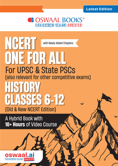 NCERT One For All Book for UPSC & State PSCs | History Classes 6-12 (Old & New NCERT Edition) Latest Edition
