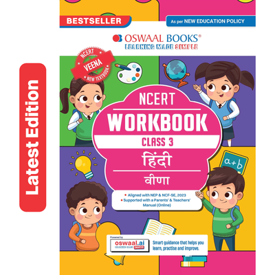 Oswaal Workbook Based on NCERT Textbook Veena Hindi Class 3 | With Grammar Worksheets & Activity Based Questions | For Exam 2026-27 | As per NCF & NEP