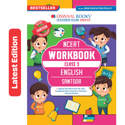 Oswaal Workbook Based on NCERT Textbook Santoor English Class 3 | With Grammar Worksheets & Activity Based Questions | For Exam 2026-27 | As per NCF & NEP