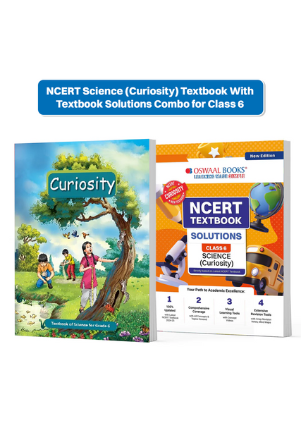 NCERT  Science (Curiosity) Textbook With Textbook Solutions for Class 6 | Set of 2 Books | Covered Concept, Mind Maps, Mock Papers | Updated NCERT Pattern (For Upcoming Exams)
