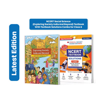 NCERT Social Science (Exploring Society India And Beyond) Textbook With Textbook Solutions for Class 6 | Set of 2 Books | Covered Concept, Mind Maps, Mock Papers | Updated NCERT Pattern (For Upcoming Exams)