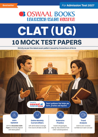 CLAT (UG) (Common Law Admission Test) | 10 Mock Test Papers | For 2027 Admission Test