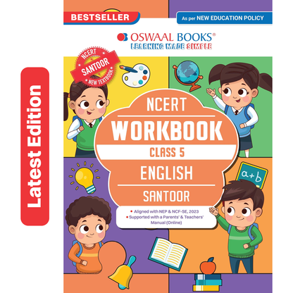 Oswaal NCERT Workbook Class 5 English (Santoor) | With Grammar Worksheets & Activity Based Questions | For Exam 2026-27 | As per NCF & NEP