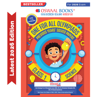 Oswaal One For All Olympiads Class 1 Science Prep-Guide Book | Chapter-wise Previous Years' Solved Papers | Questions for SOF NSO & Other Olympiad Exams 2026 | With Sample Practice Papers & Oswaal.AI
