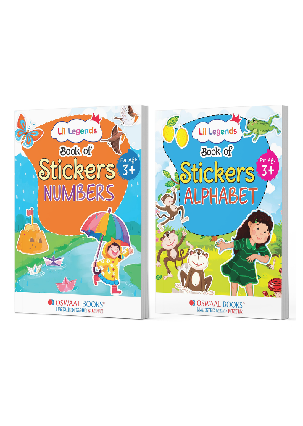 Lil Legends 2?Book Sticker Combo – Numbers & English Alphabet Learning ...