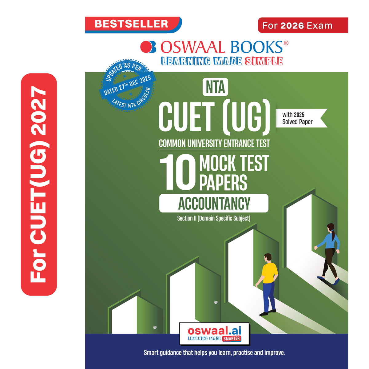Oswaal NTA CUET (UG) 10 Mock Test Papers Accountancy For 2026 Exam (Section-II) (as per latest 27 Dec., notification) | 500+ MCQs for Practice | Includes 2025 Paper- fully solved | With Oswaal AI