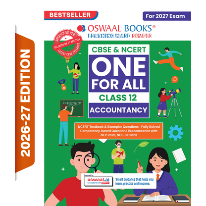 Oswaal CBSE & NCERT One for All Class 12 Accountancy (For 2027 Exam)