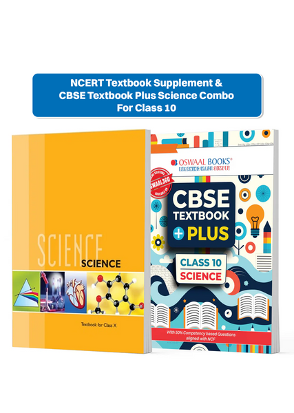 NCERT Textbook Supplement & CBSE Textbook Plus Science For Class 10 | Competency Focused Questions | Concept Clarity, Mind Maps | Set Of 2 (For 2026 Exam)