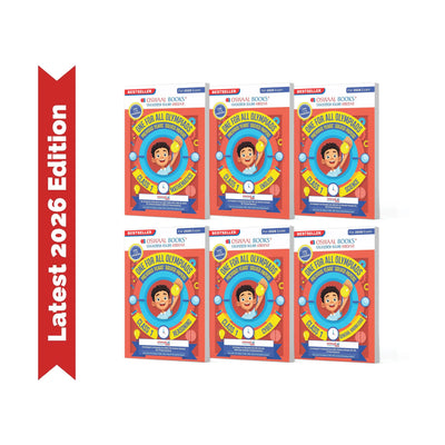 Oswaal One For All Olympiad Chapter-wise Previous Years' Solved Papers, Prep-Guide Class 1 (Set of 6 Books) Maths, English, Science, Reasoning, Cyber & General Knowledge (For 2026 Exam)