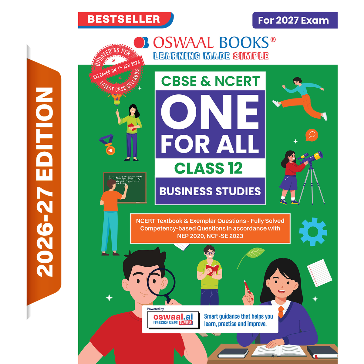 Oswaal CBSE & NCERT One for All Class 12 Business Studies (For 2027 Exam)