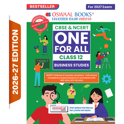Oswaal CBSE & NCERT One for All Class 12 Business Studies (For 2027 Exam)