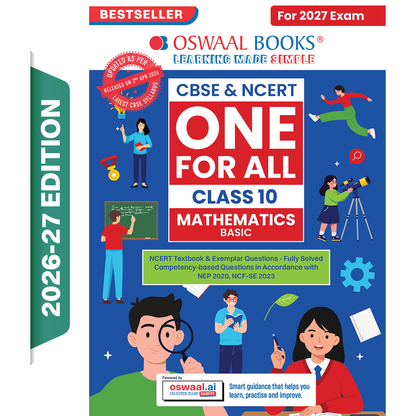 Oswaal CBSE & NCERT One for All Class 10 Mathematics Basic (For 2027 Exam)