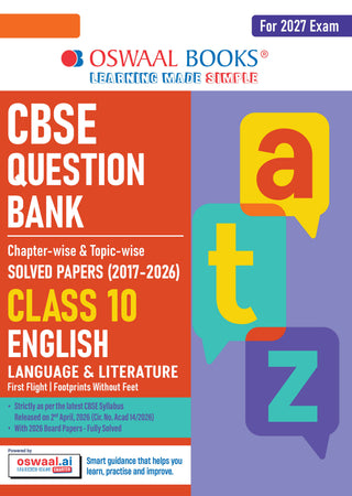 CBSE Class 10 English Language & Literature Question Bank | Chapter & Topic-wise Solved Papers (2017–2026) | Based on Latest Syllabus (April 2026) | Includes 2026 Papers | | For 2027 Exam