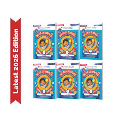 Oswaal One For All Olympiad Chapter-wise Previous Years' Solved Papers, Prep-Guide Class 5 (Set of 6 Books) Maths, English, Science, Reasoning, Cyber & General Knowledge (For 2026 Exam)