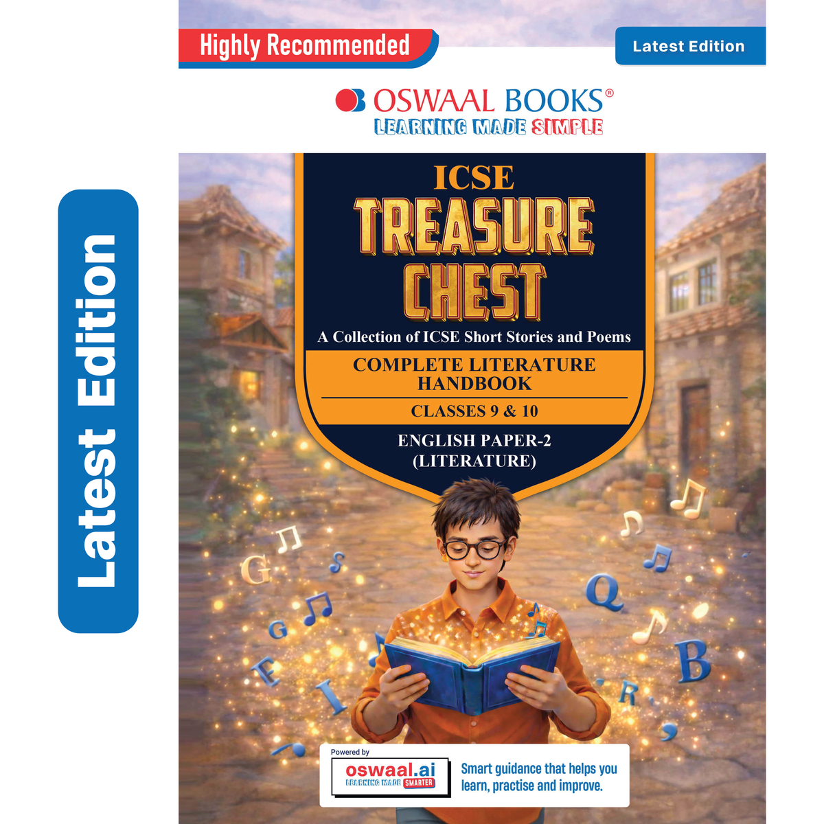 Oswaal Treasure Chest Handbook-English Literature (ICSE) For Classes IX & X | MCQs and Subjective Q&A | Includes 2025 & 2026 Papers- fully solved | With Oswaal AI | For 2027 Exam
