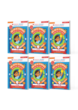 One For All Olympiad Chapter-wise Previous Years' Solved Papers, Prep-Guide Class 8 (Set of 6 Books) Maths, English, Science, Reasoning, Cyber & General Knowledge (For 2026 Exam)