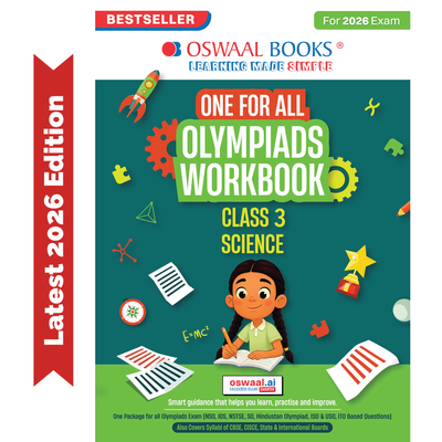Oswaal One For All Olympiads Workbook Class 3 Science | Questions for SOF NSO & Other Olympiad Exams 2026 | With Sample Practice Papers & Oswaal.AI